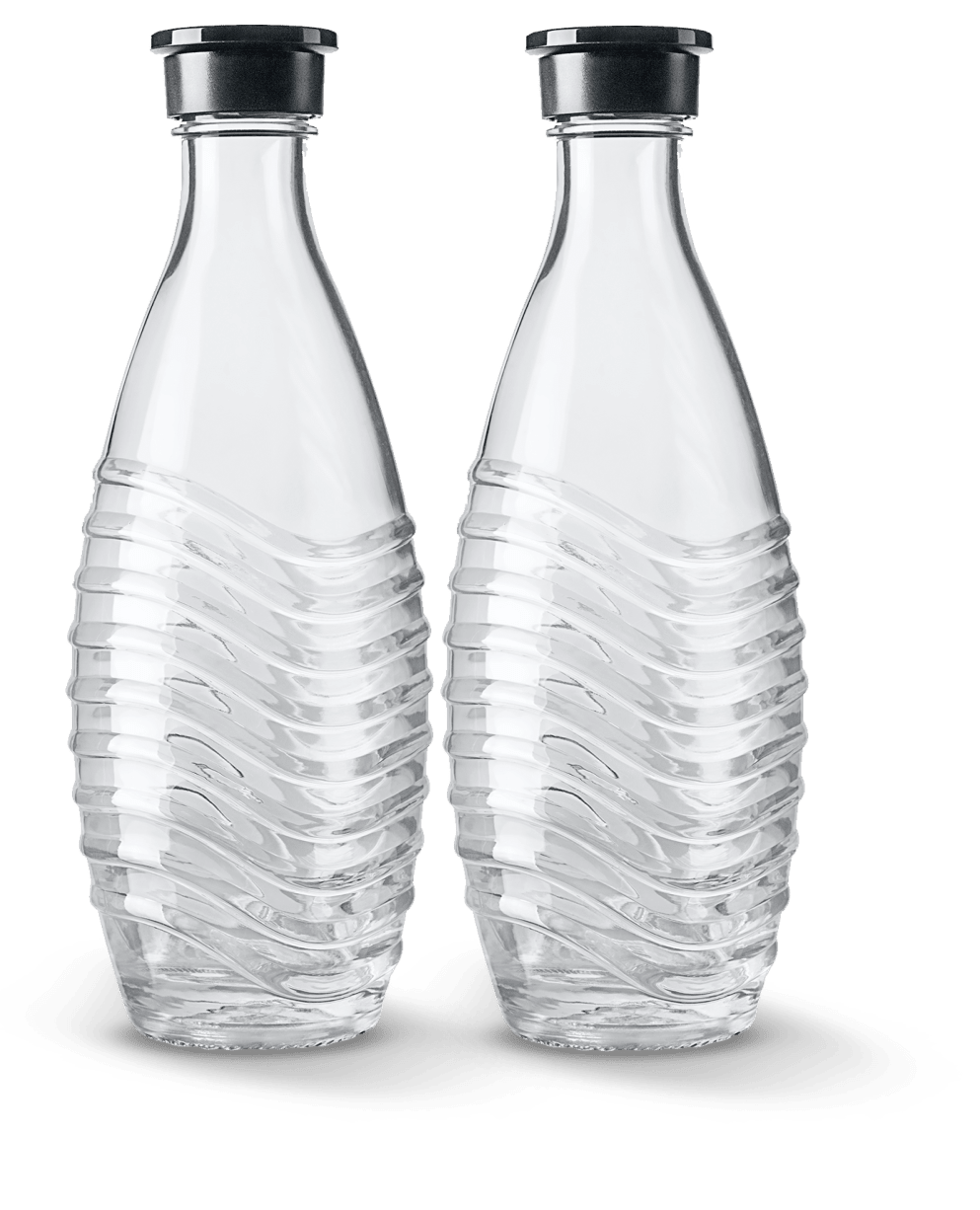 Crystal Glass Screw Carafe Twin Pack Bottles (fits Crystal only)