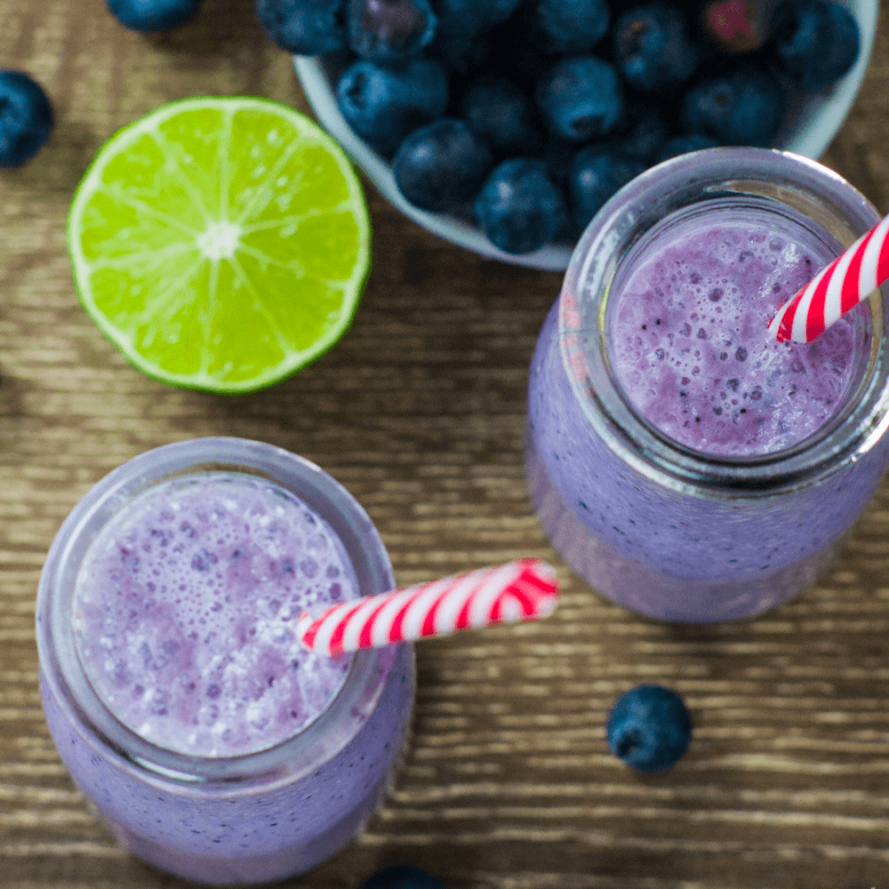 Blueberry Lime Milkshake recipe