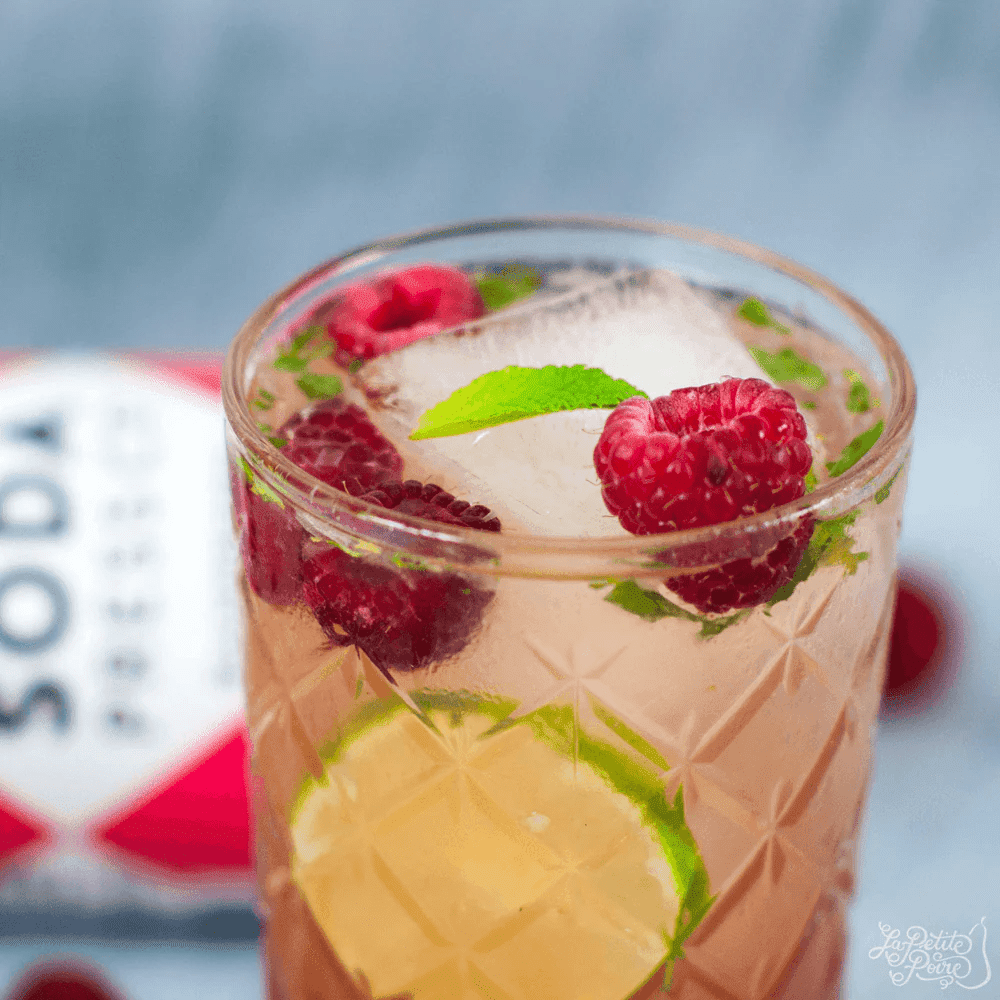 virgin raspberry mint mojito