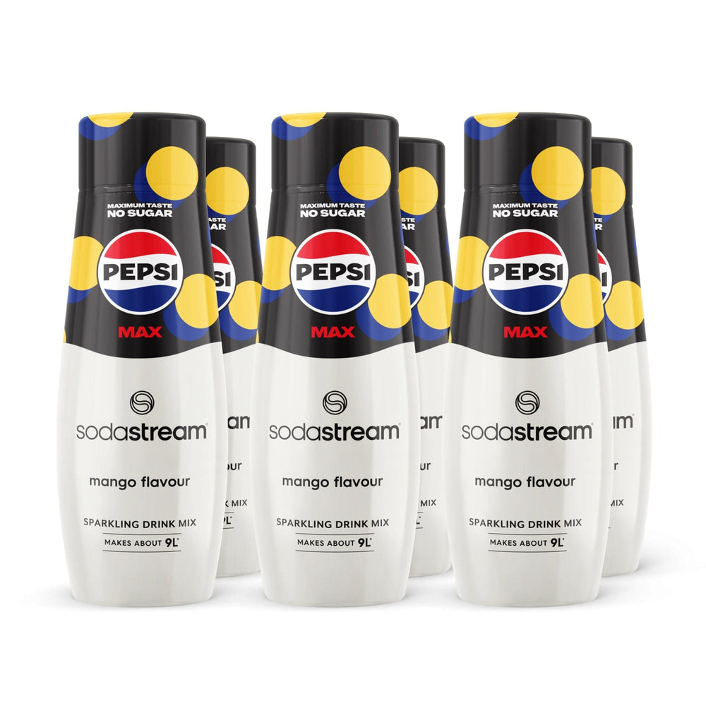 Sodastream Pepsi Max Mango Sugar Free Syrup Drink Mix 6 x 440ml