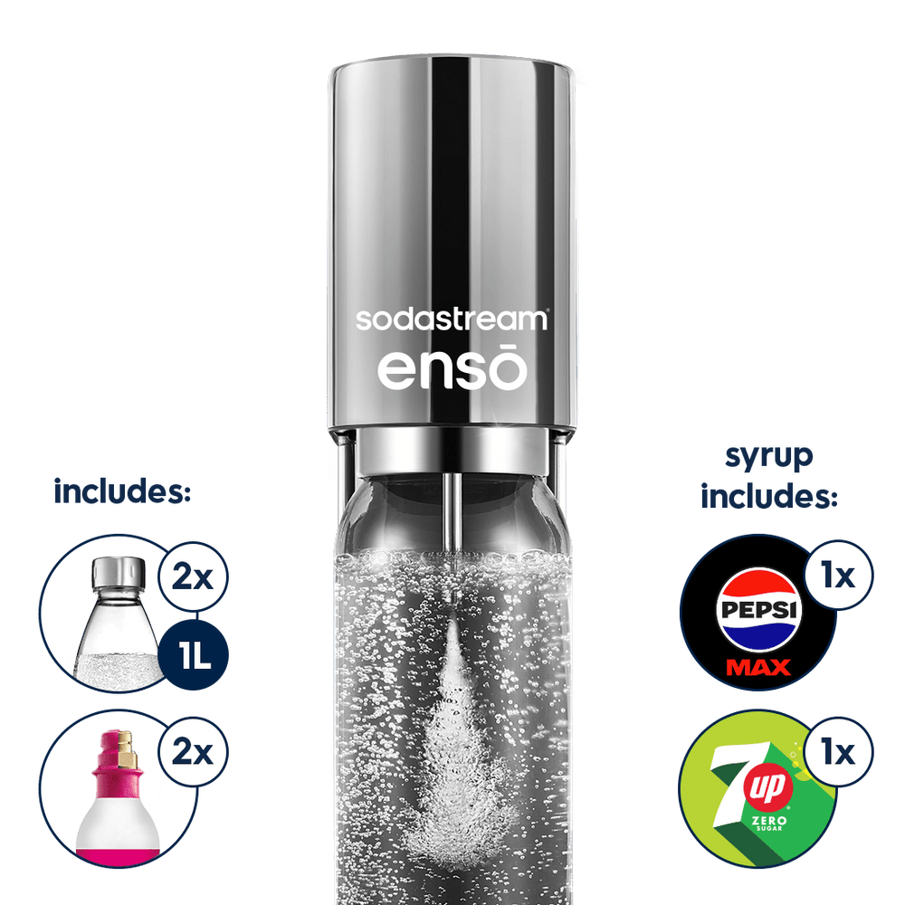 Sodastream Store SodaStream Enso - Stainless Steel Premium Sparkling Water Maker ...