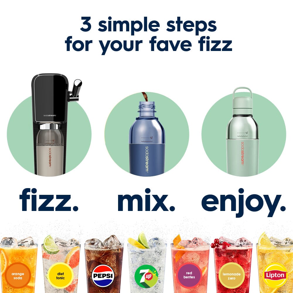 Sodastream Fizz & Go® Easy Mix Sparkling Water Bottle Mint 710 ml