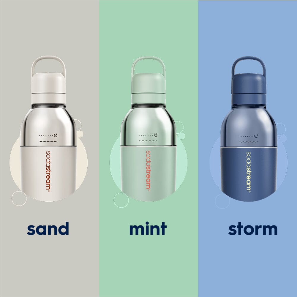 Sodastream Fizz & Go® Easy Mix Sparkling Water Bottle Storm Blue 710 ml