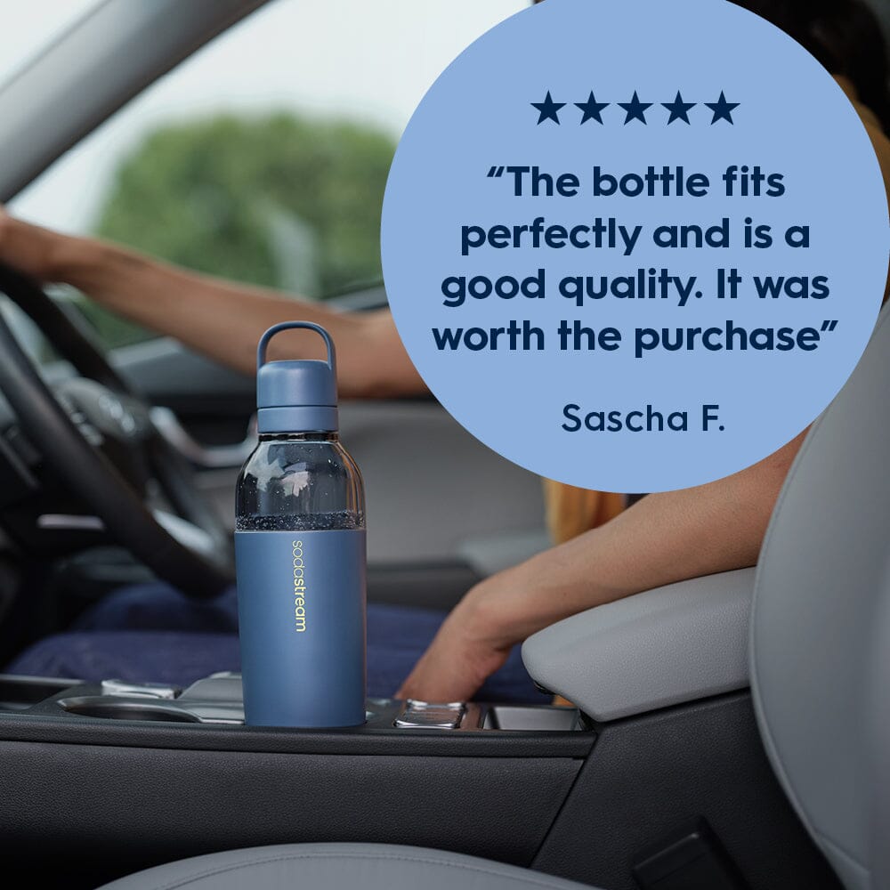 Sodastream Fizz & Go® Easy Mix Sparkling Water Bottle Storm Blue 710 ml