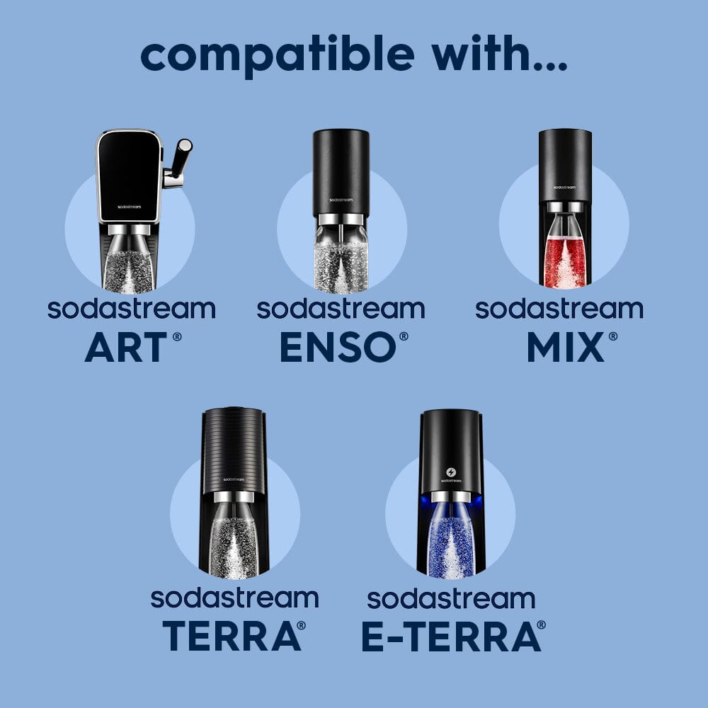 Sodastream Fizz & Go® Easy Mix Sparkling Water Bottle Storm Blue 710 ml