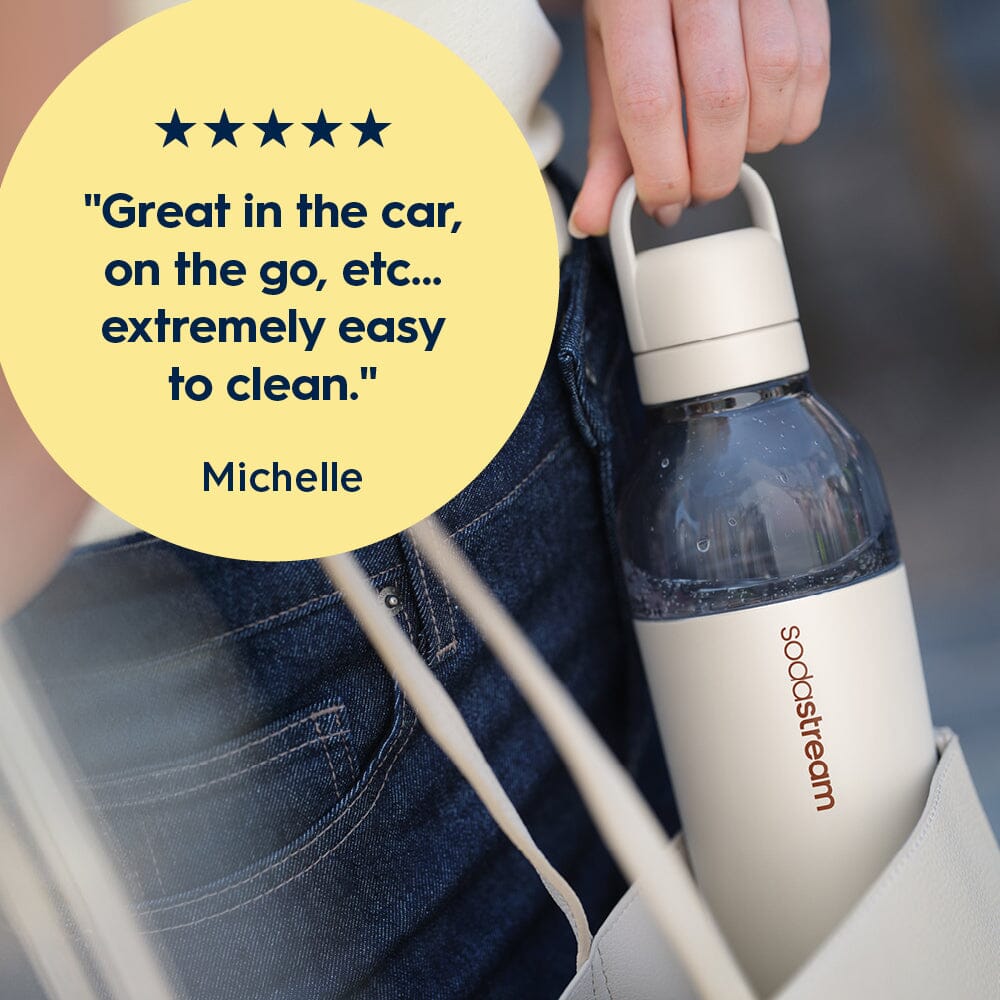 Sodastream Fizz & Go® Easy Mix Sparkling Water Bottle Sand 710 ml