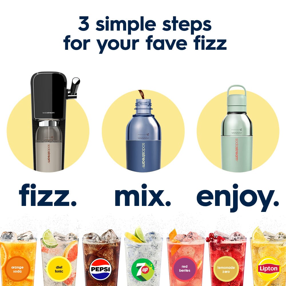 Sodastream Fizz & Go® Easy Mix Sparkling Water Bottle Sand 710 ml