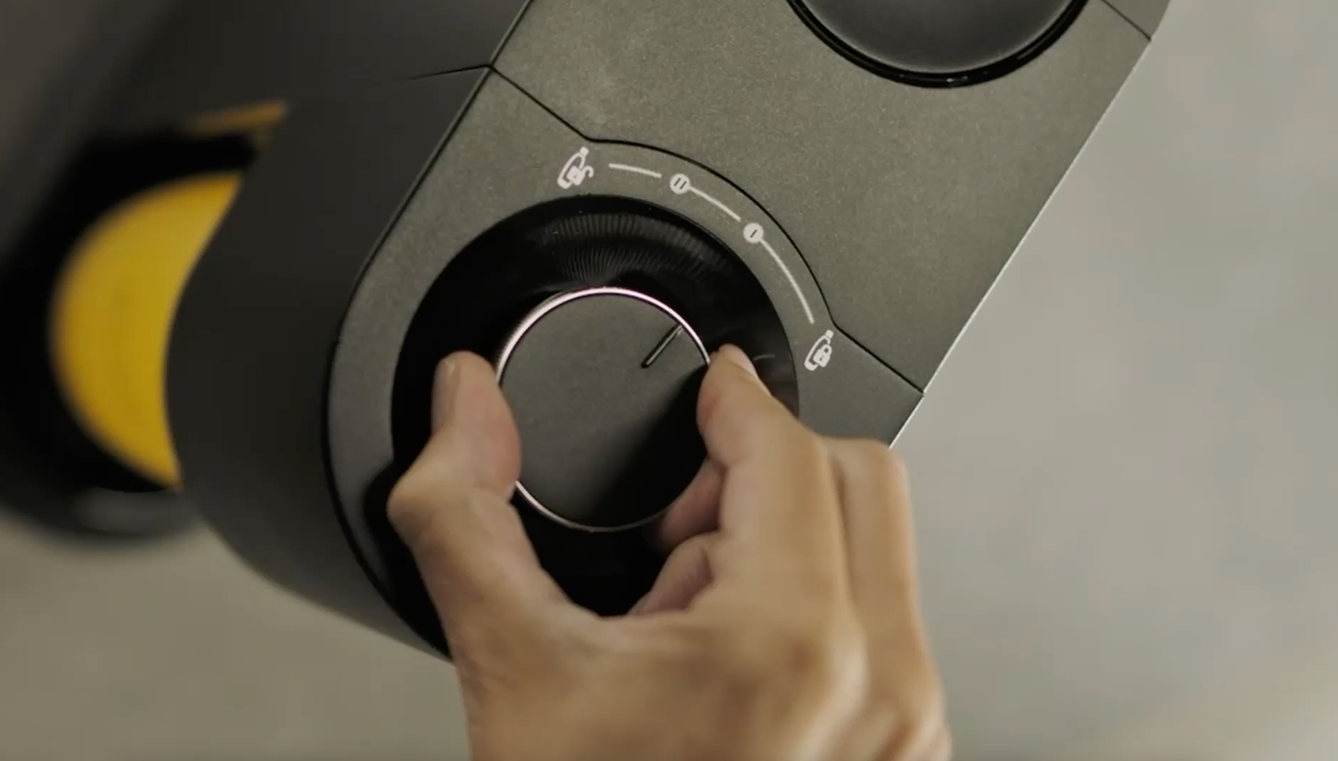 Proceed turning the Release Dial to "Stage II"