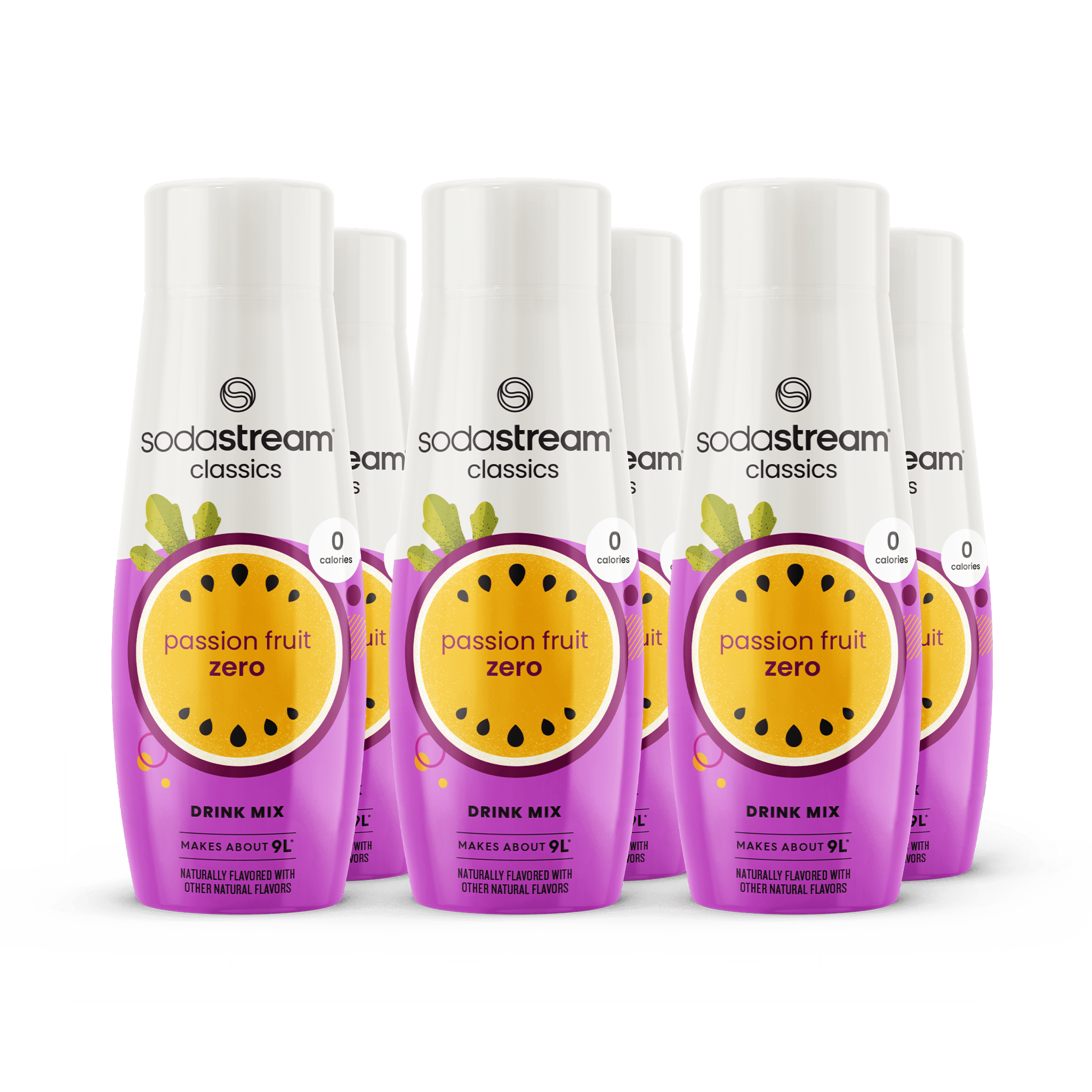 SodaStream Classics Passionfruit Zero Syrup 6-Pack