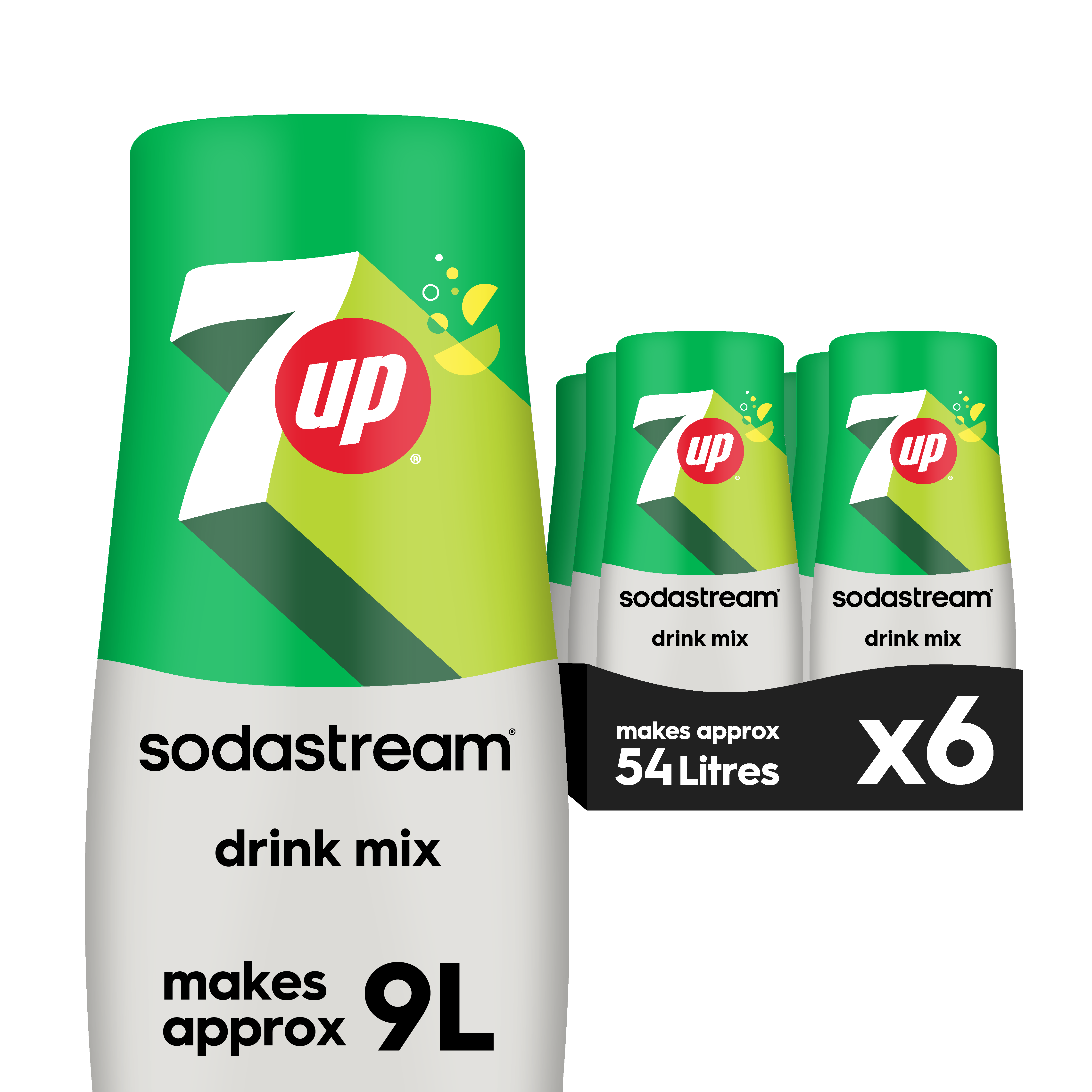 7UP 6-pack sodastream