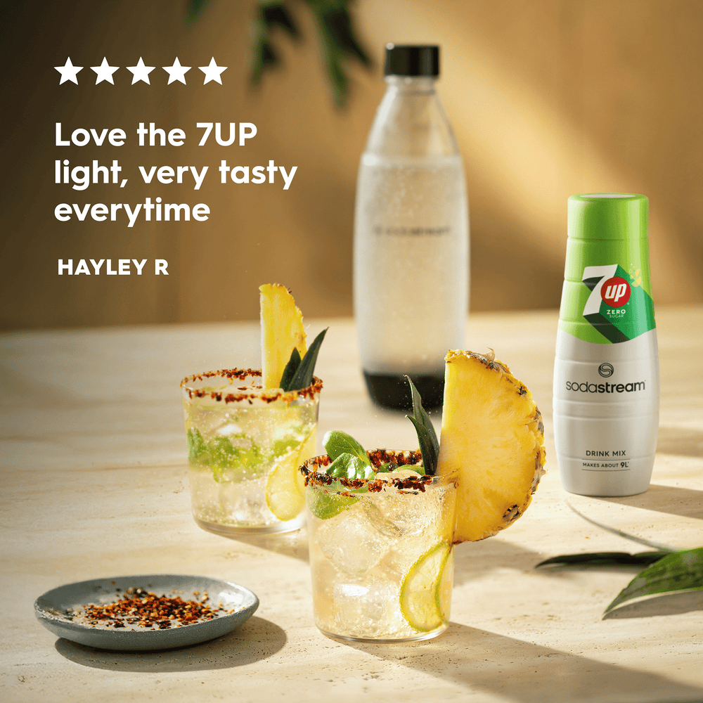 SodaStream 7UP Free Syrup Drink Mix 6 x 440ml Multipack Syrup