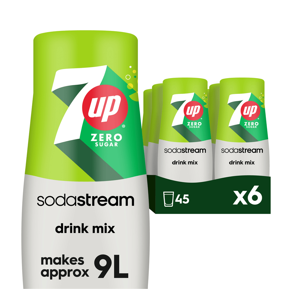 SodaStream 7UP Free Syrup Drink Mix 6 x 440ml Multipack Syrup