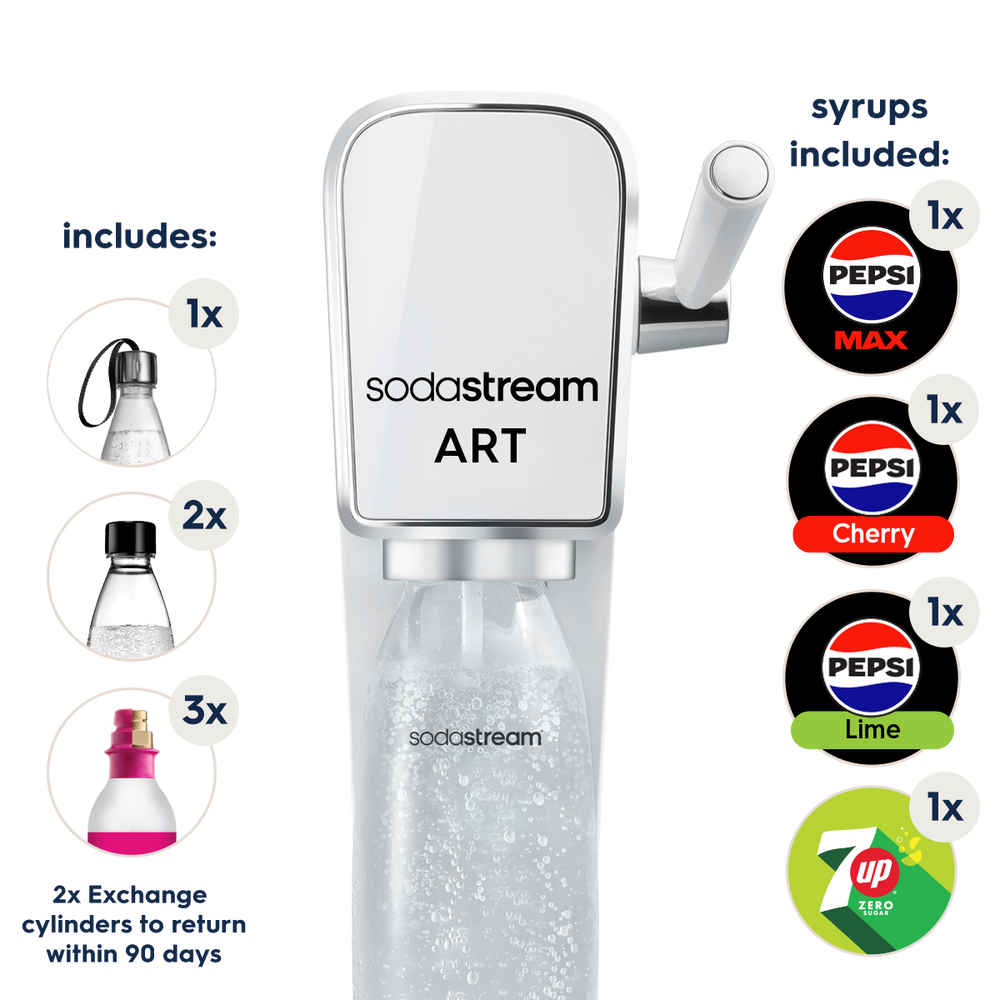 sodastream art white ultimate bundle