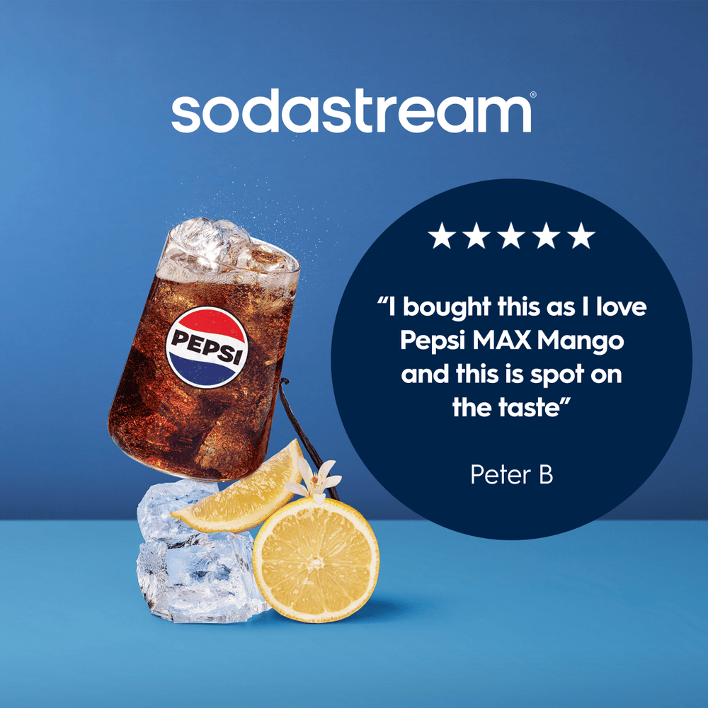 Sodastream Pepsi MAX® Mango 6 Pack Sugar Free Syrup Drink Mix 440ml