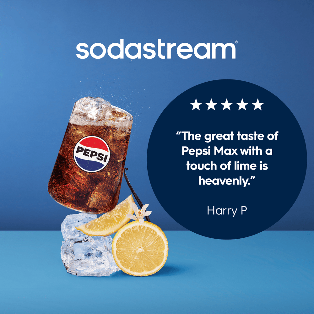 Sodastream Pepsi MAX® Lime 6 Pack Sugar Free Syrup Drink Mix 440ml