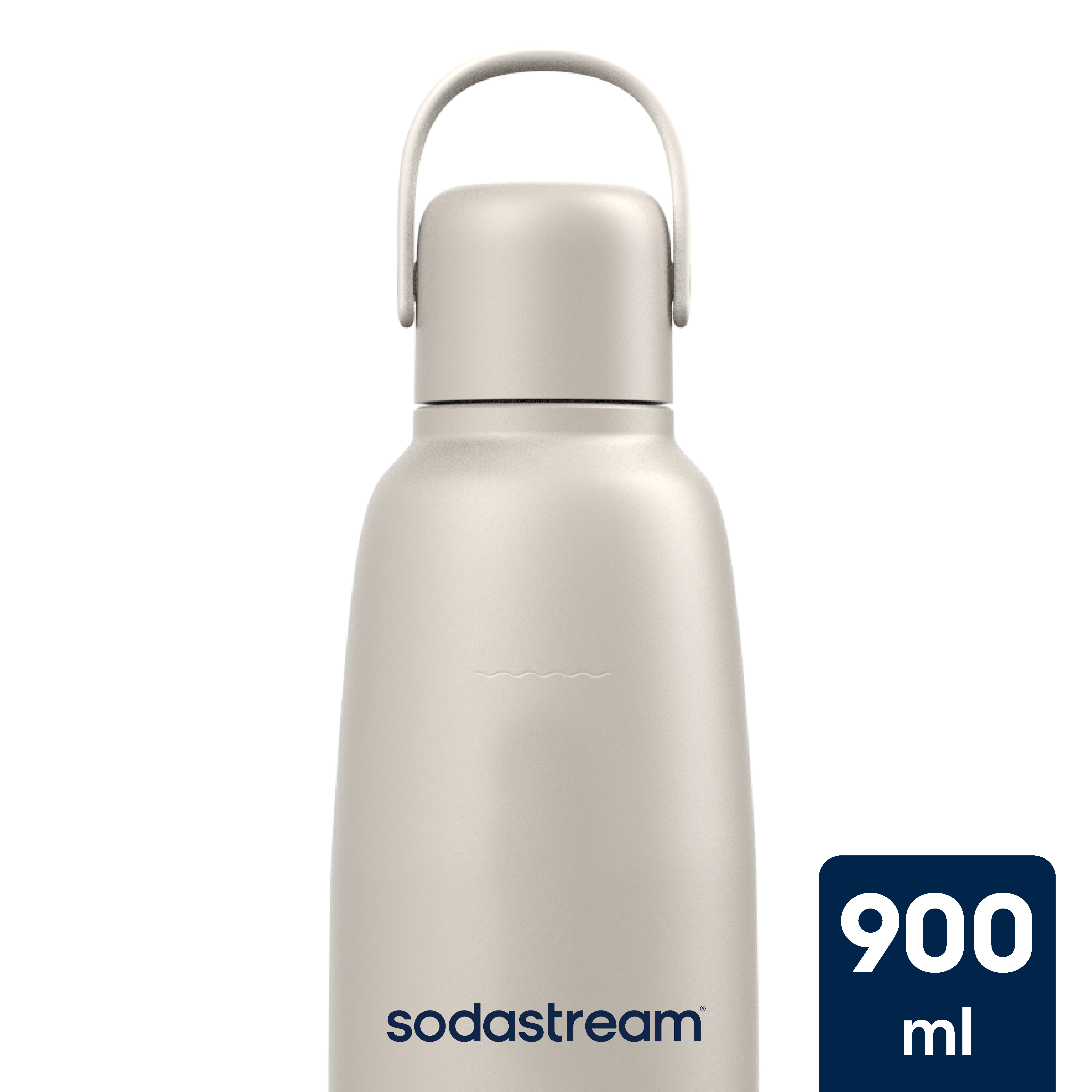 FIZZ & GO STAINLESS STEEL Sand Metal Bottle 0.9L sodastream