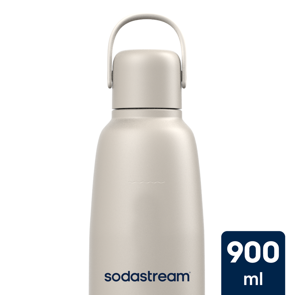 sodastream FIZZ & GO COOL Sand Metal Bottle 0.9L