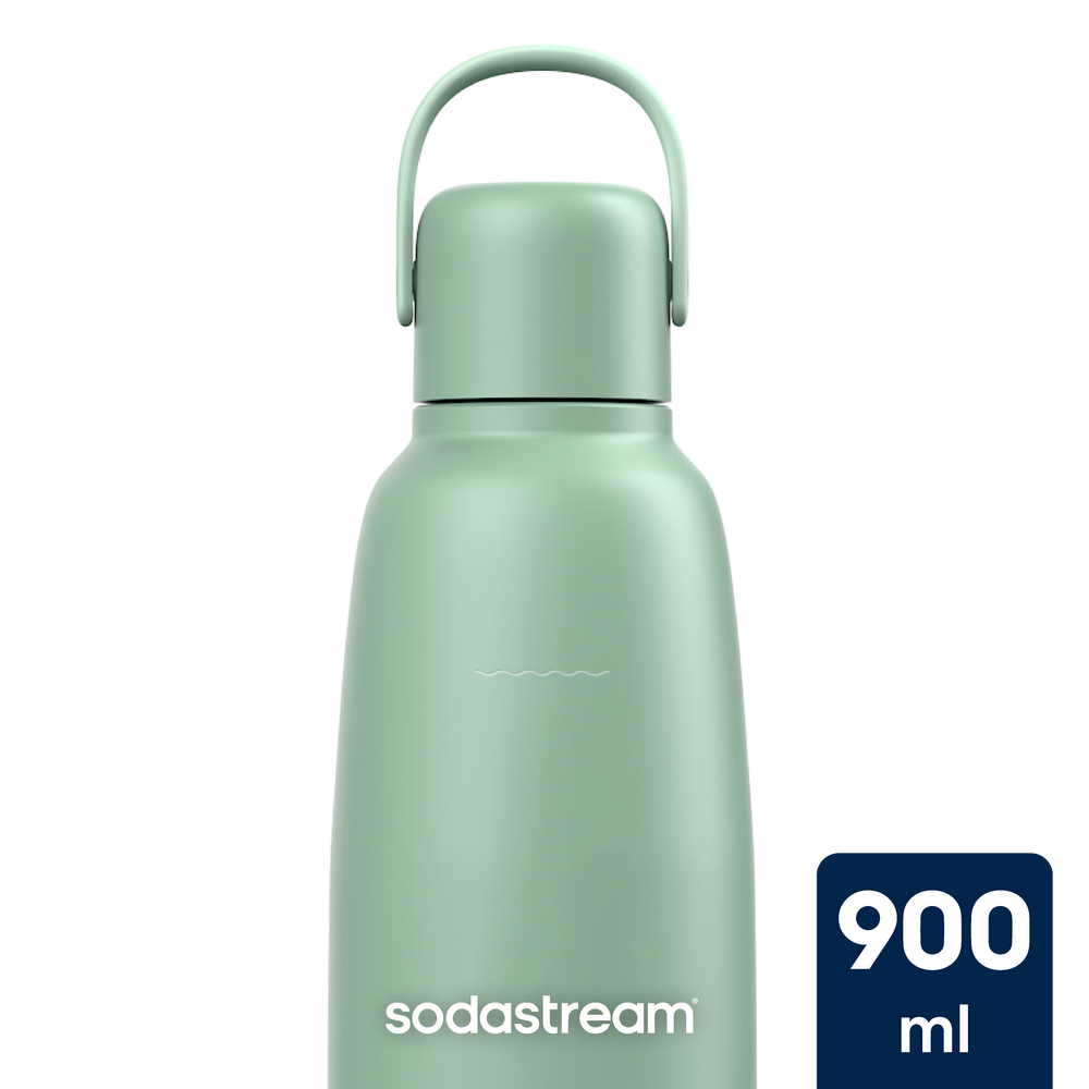 SODASTREAM FIZZ& GO COOL 900ML ALL METAL BOTTLE  MINT