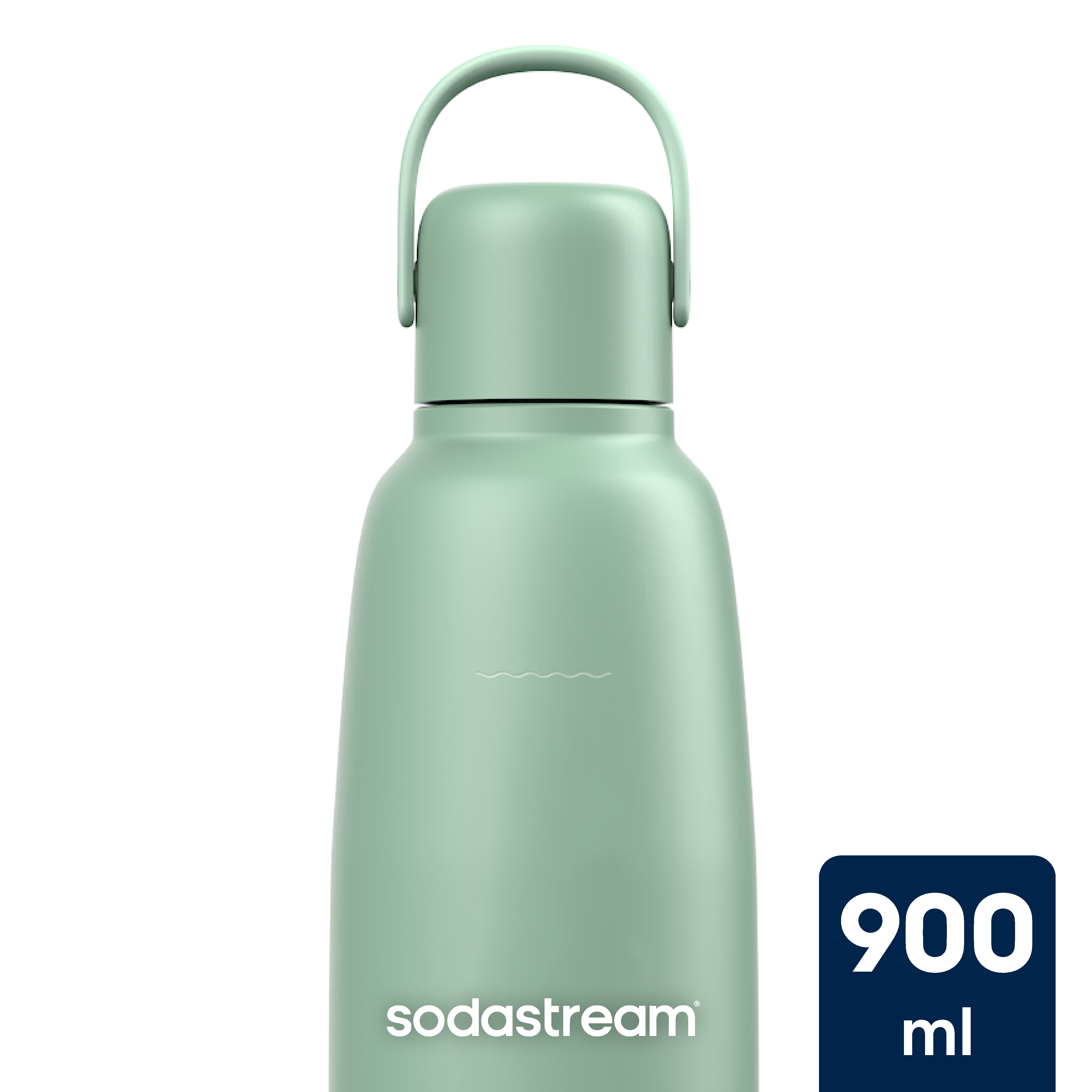SODASTREAM FIZZ& GO COOL 900ML ALL METAL BOTTLE  MINT