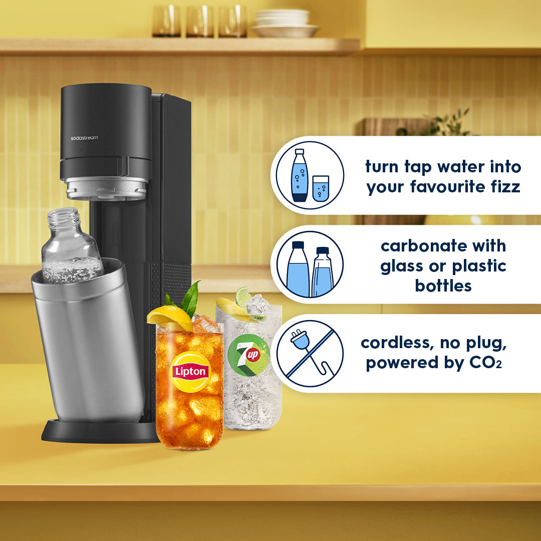 SodaStream DUO Sparkling Water Maker With Glass Bottles