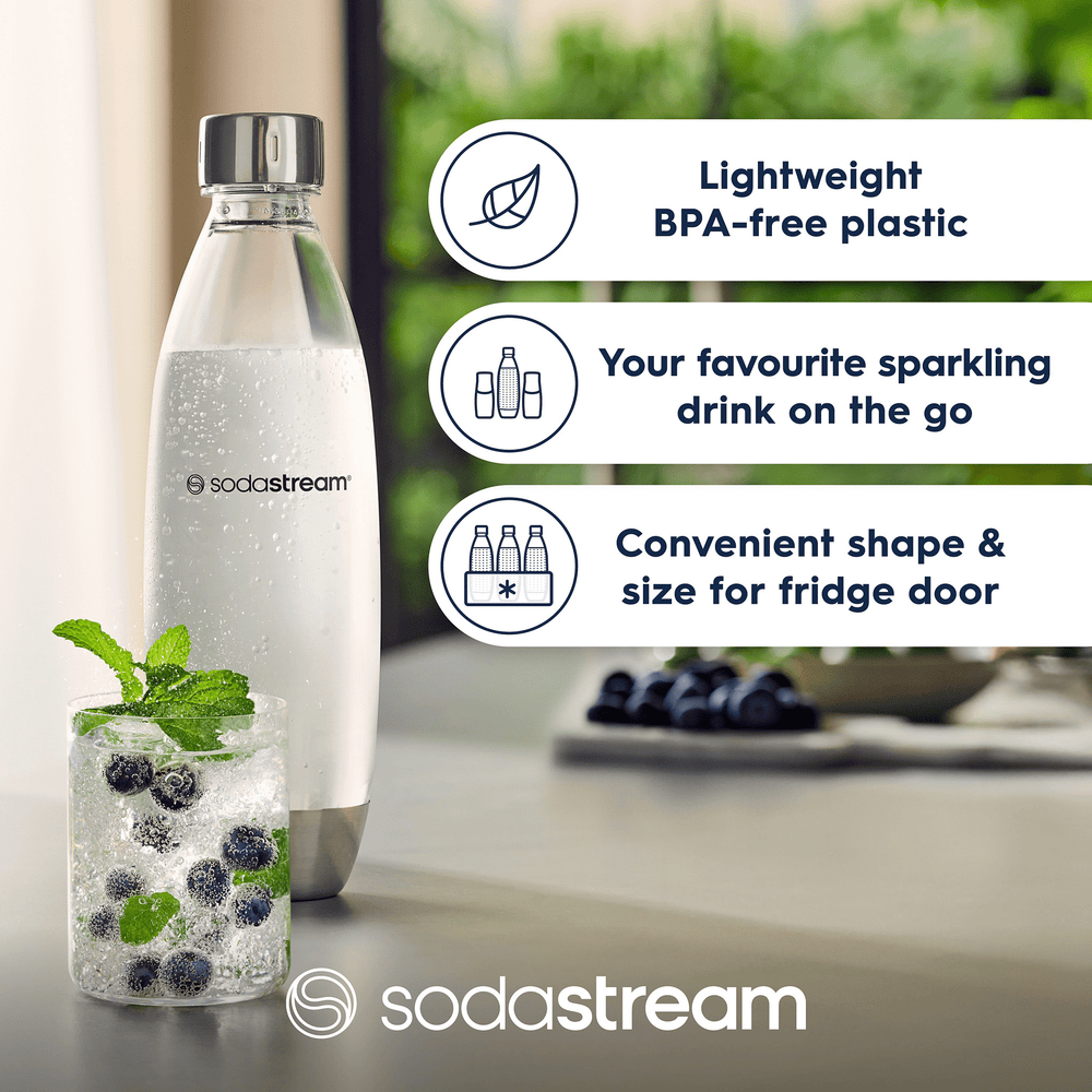 SodaStream 1L Slim Fuse Carbonated Water Bottle