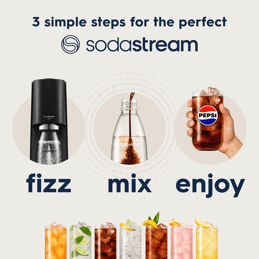SodaStream 1L Slim Fuse Carbonated Water Bottle