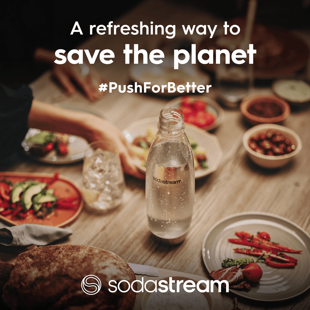SodaStream 1L Slim Fuse Carbonated Water Bottle
