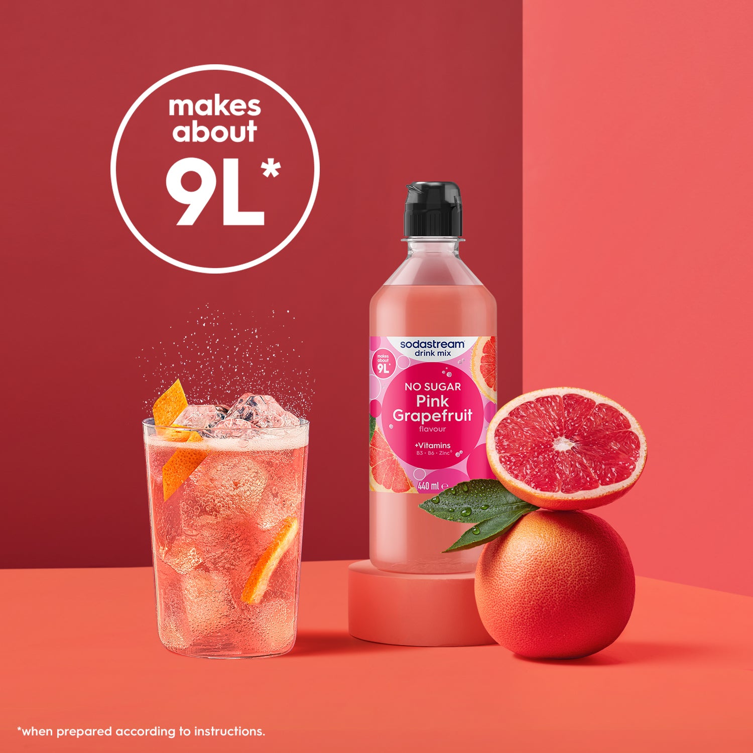 Sodastream Classics Pink Grapefruit Zero