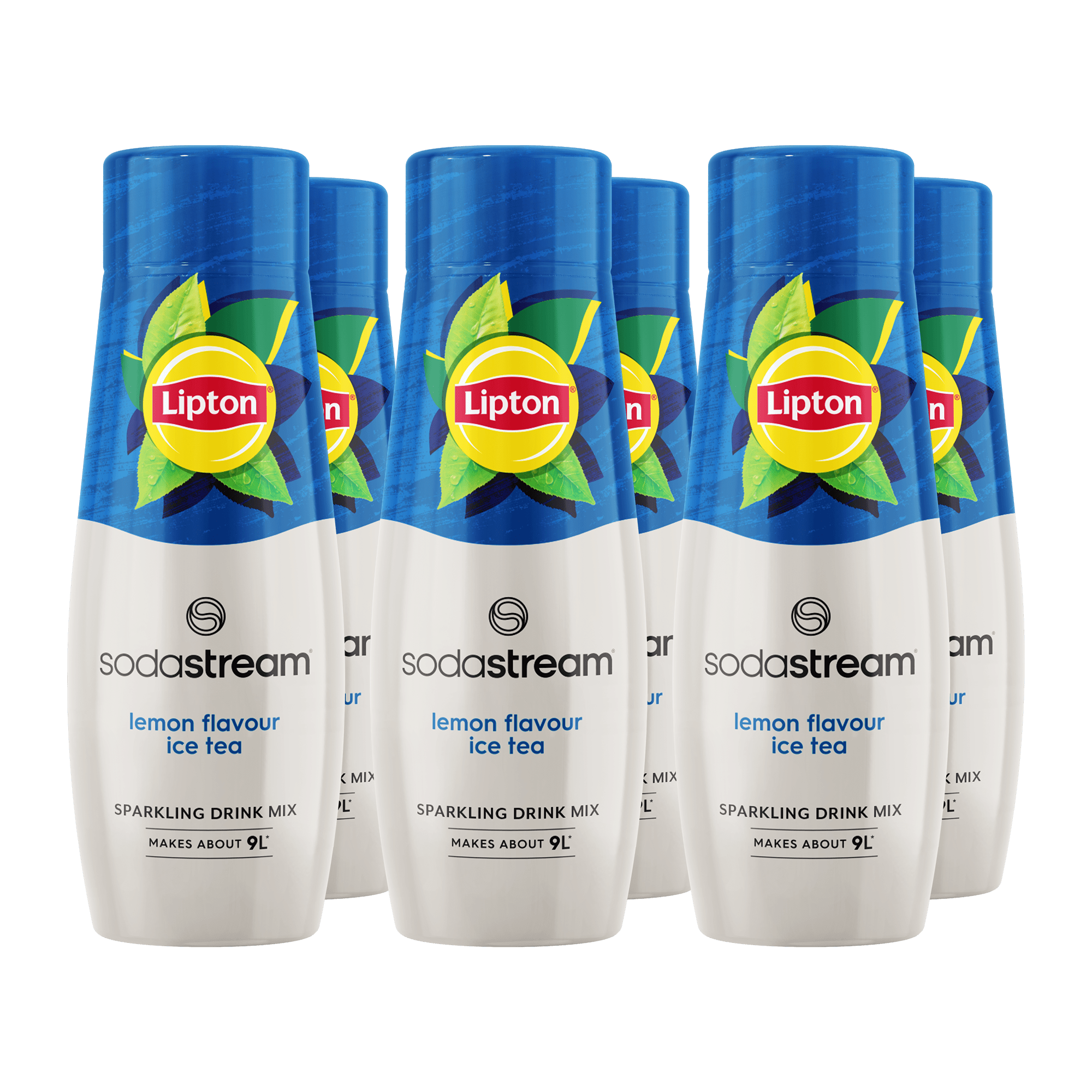 Sodastream Lipton Ice Tea Lemon 6 Pack Syrup Drink Mix 6 x 440ml sodastream
