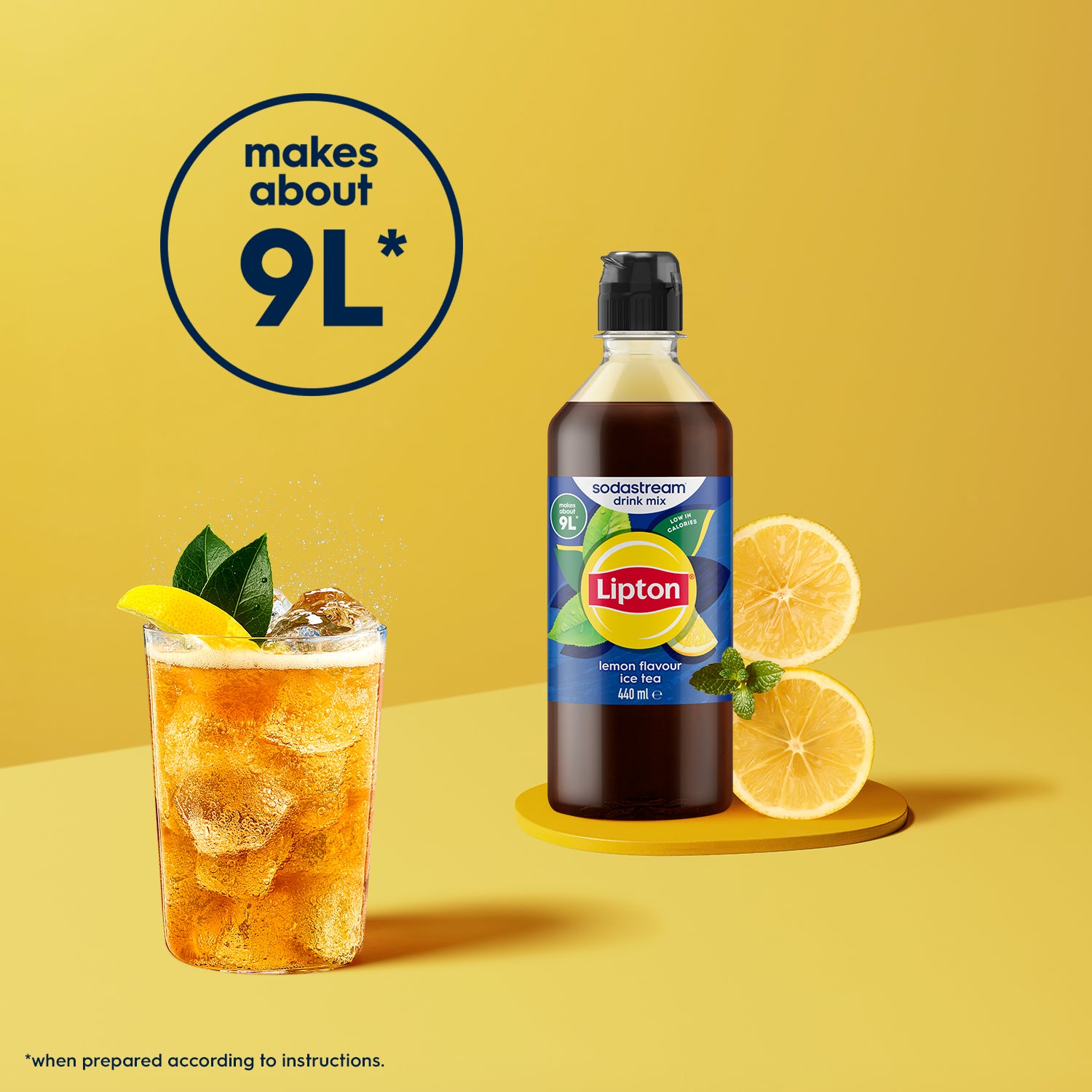 Sodastream Lipton® Ice Tea Lemon Syrup Drink Mix 440ml