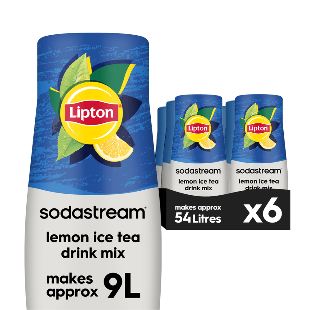 Sodastream Lipton Ice Tea Lemon 6 Pack Syrup Drink Mix 6 x 440ml