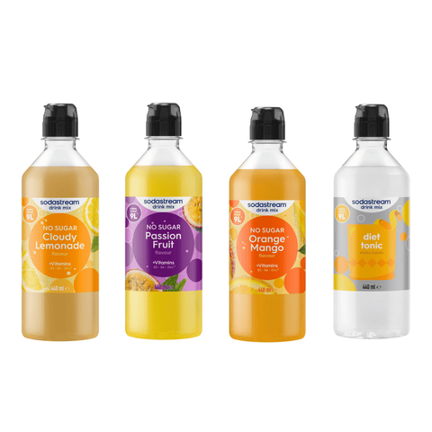Fruits & Mixers Bundle 4 Pack Syrup Drink Mix 4 x