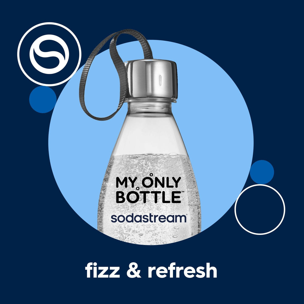 0.5L "On the go" Dishwasher Safe Bottle, black - single. (Fits ALL except Crystal & Duo)