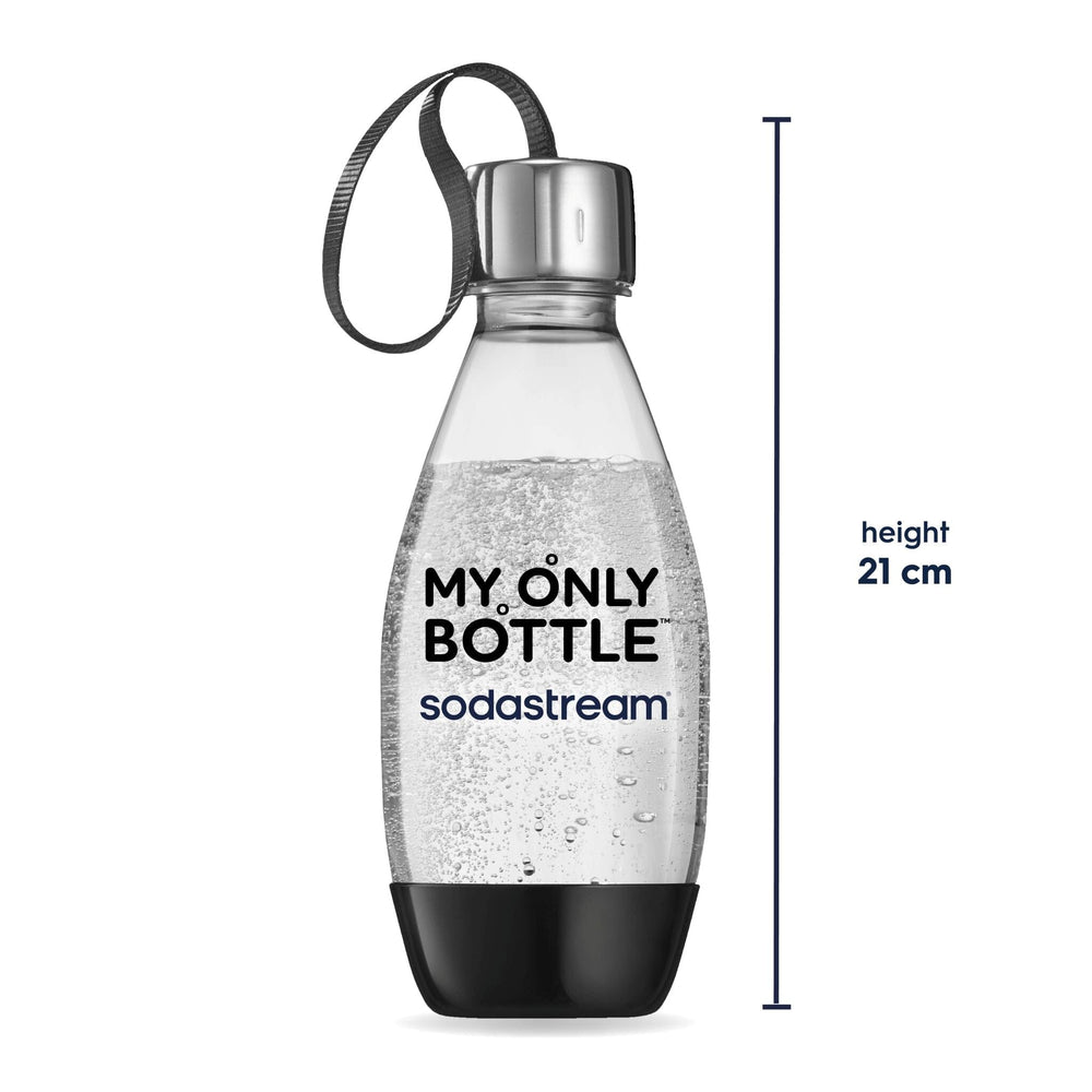 0.5L "On the go" Dishwasher Safe Bottle, black - single. (Fits ALL except Crystal & Duo)