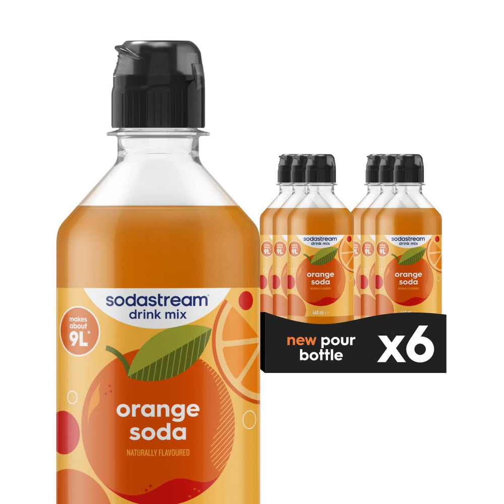 Sodastream Classics Orange 6 Pack Syrup Drink Mix 440ml