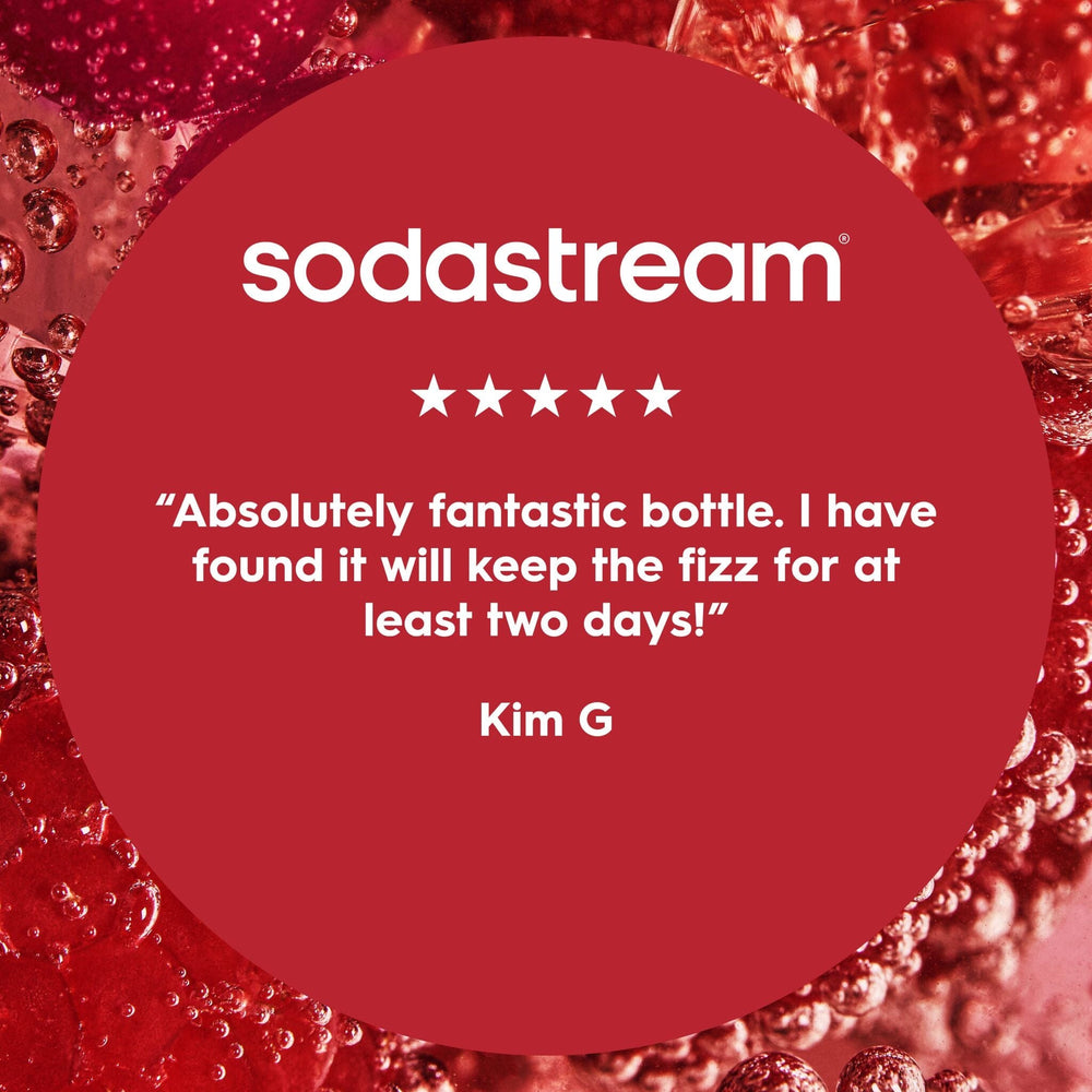 Sodastream Fizz & Go Insulated Stainless Steel Sparkling Water Bottle Sand 0.9L
