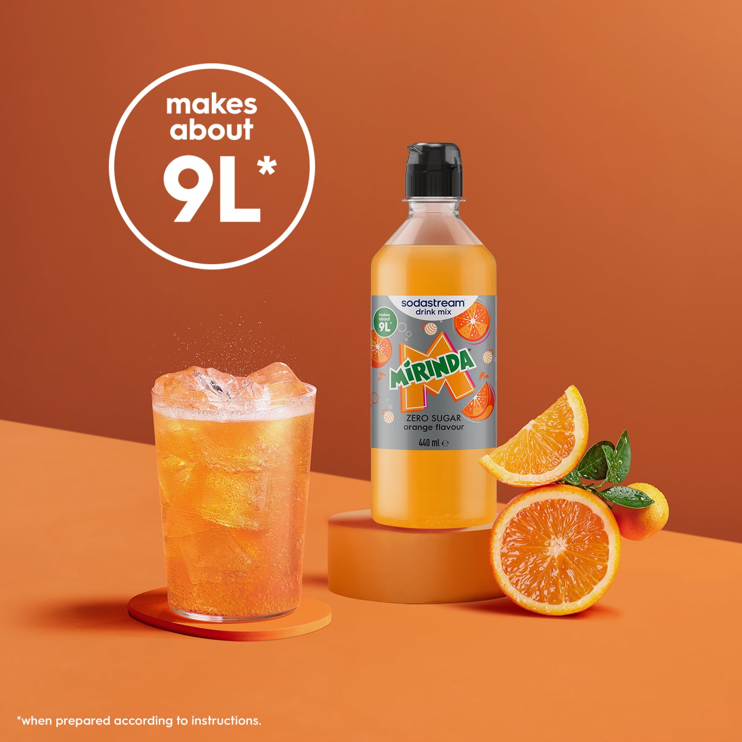 Diet Mirinda® Orange Syrup Drink Mix 6 packs