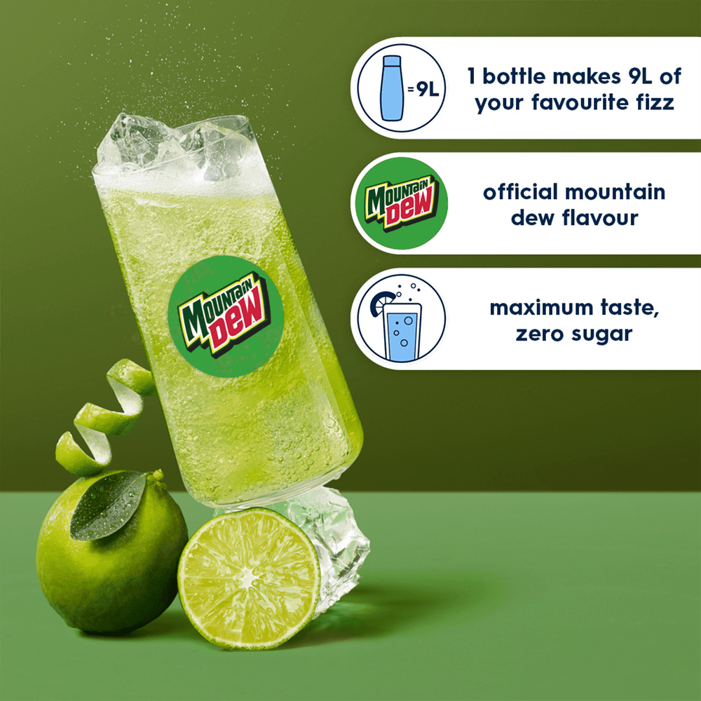 Sodastream MTN DEW® Zero Sugar Syrup Drink Mix 440ml