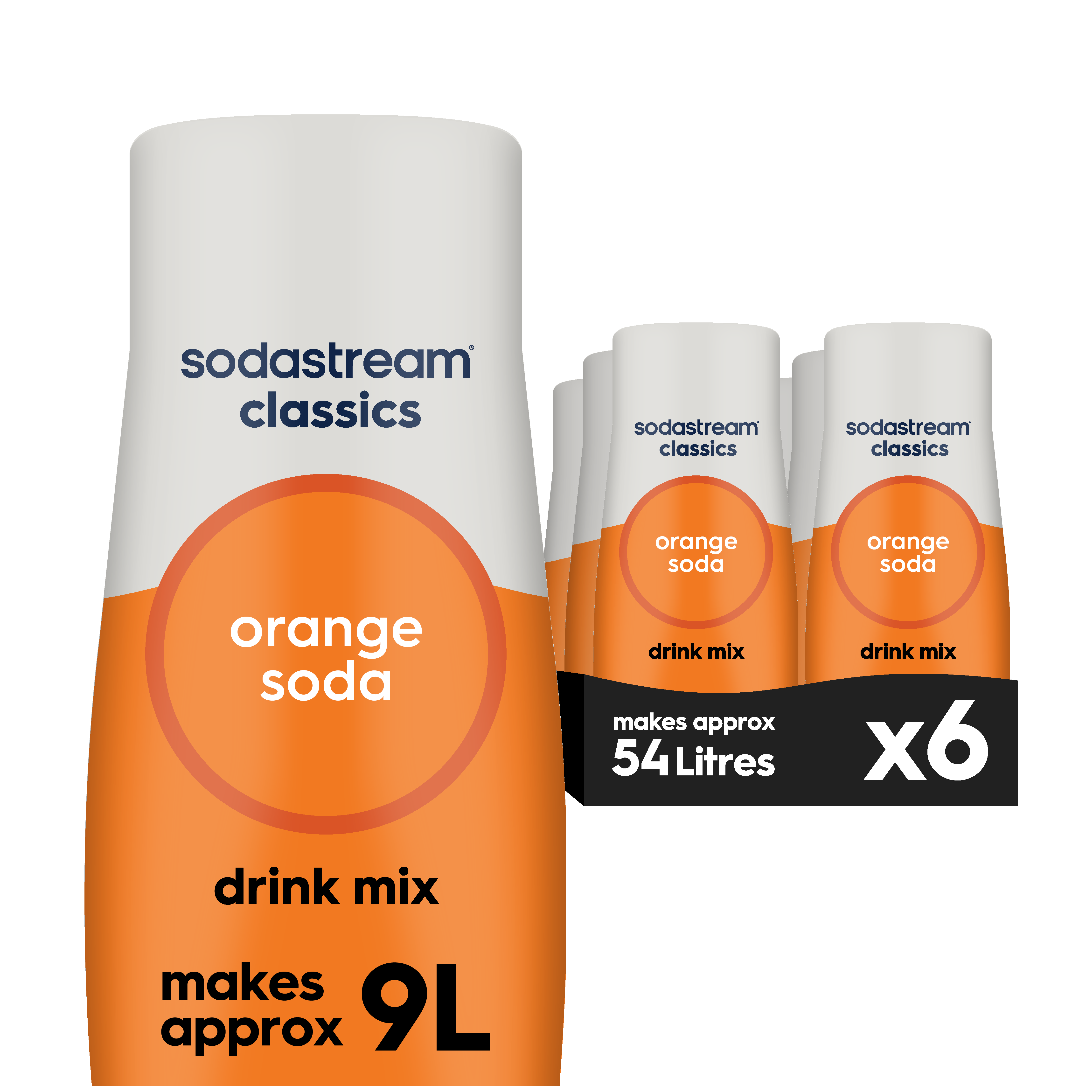 SodaStream Classics Orange 6-pack sodastream