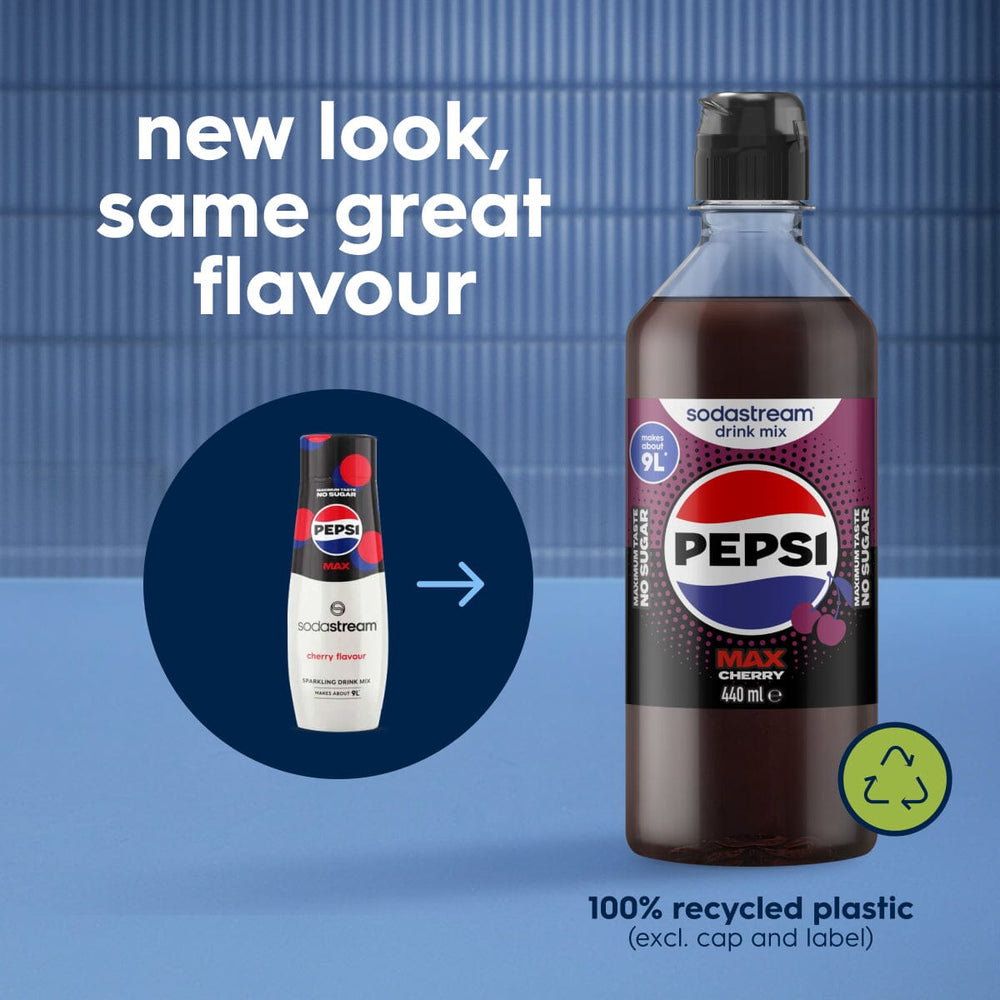 Sodastream Pepsi MAX® 6 Pack Cherry Sugar Free Syrup Drink Mix 440ml