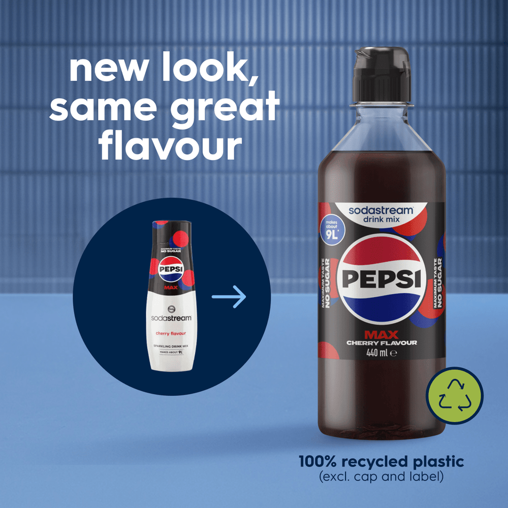 Sodastream Pepsi MAX® 6 Pack Cherry Sugar Free Syrup Drink Mix 440ml