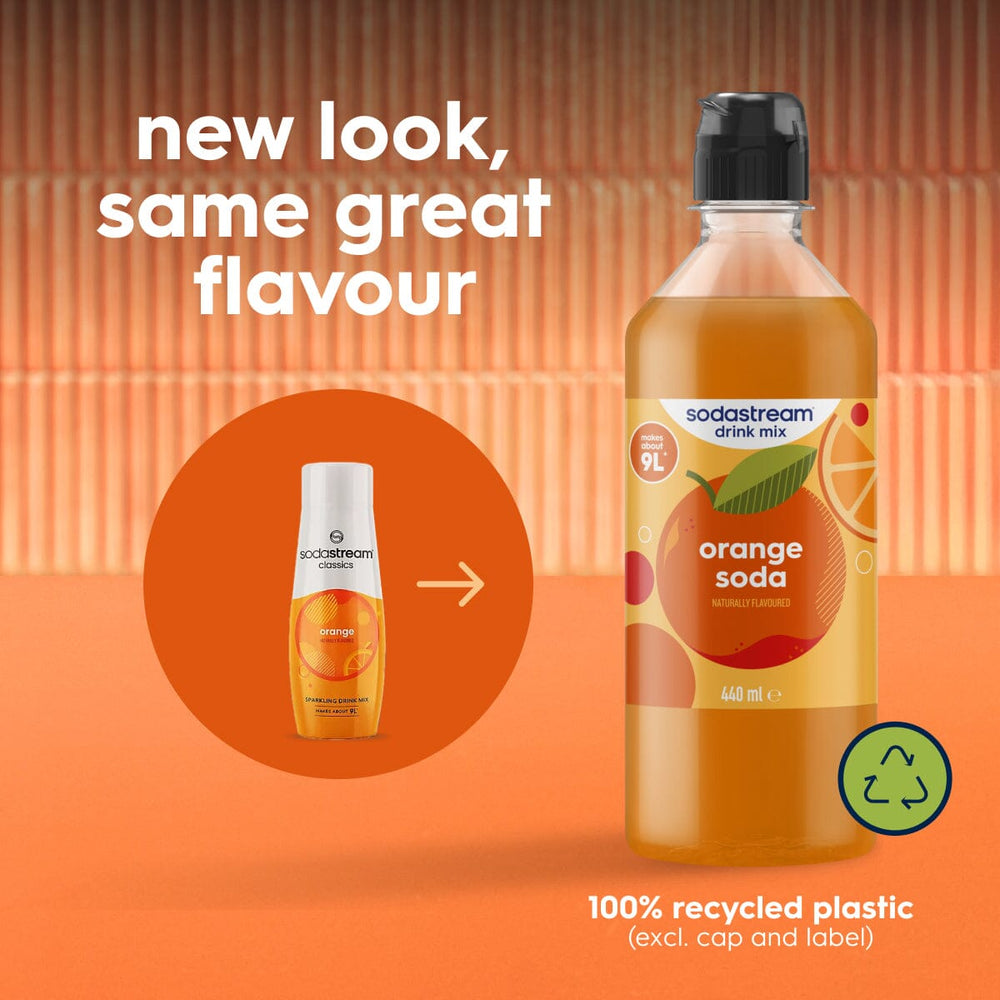 Sodastream Classics Orange 6 Pack Syrup Drink Mix 440ml