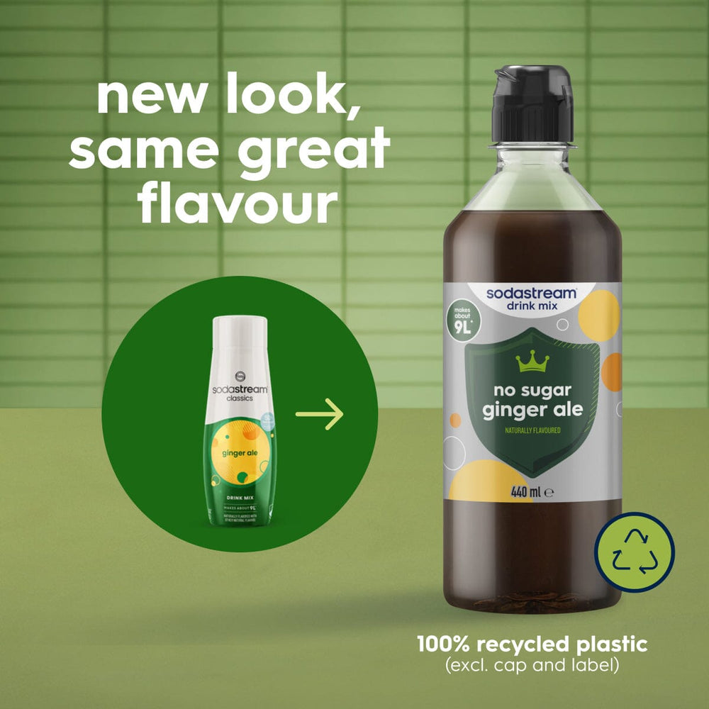 Sodastream Classics® No Sugar Ginger Ale Syrup Drink Mix 440ml