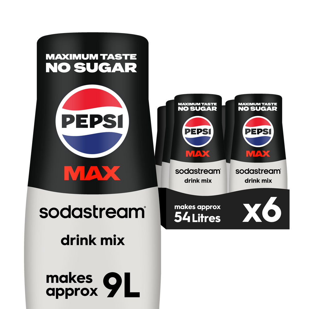 SodaStream Pepsi Max Syrup Drink Mix 6 x 440ml Multipack Syrup