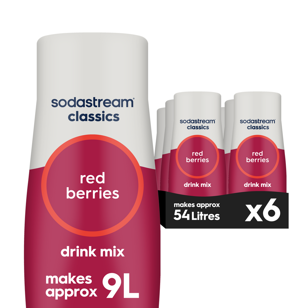 SodaStream Classics Red Berries 6 Pack - no sugar