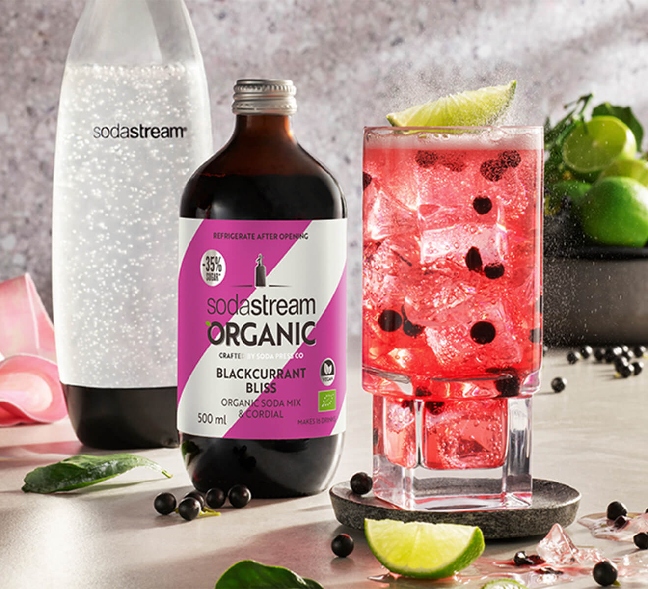 Sodastream Organic Blackcurrant Bliss Twin Pack tile