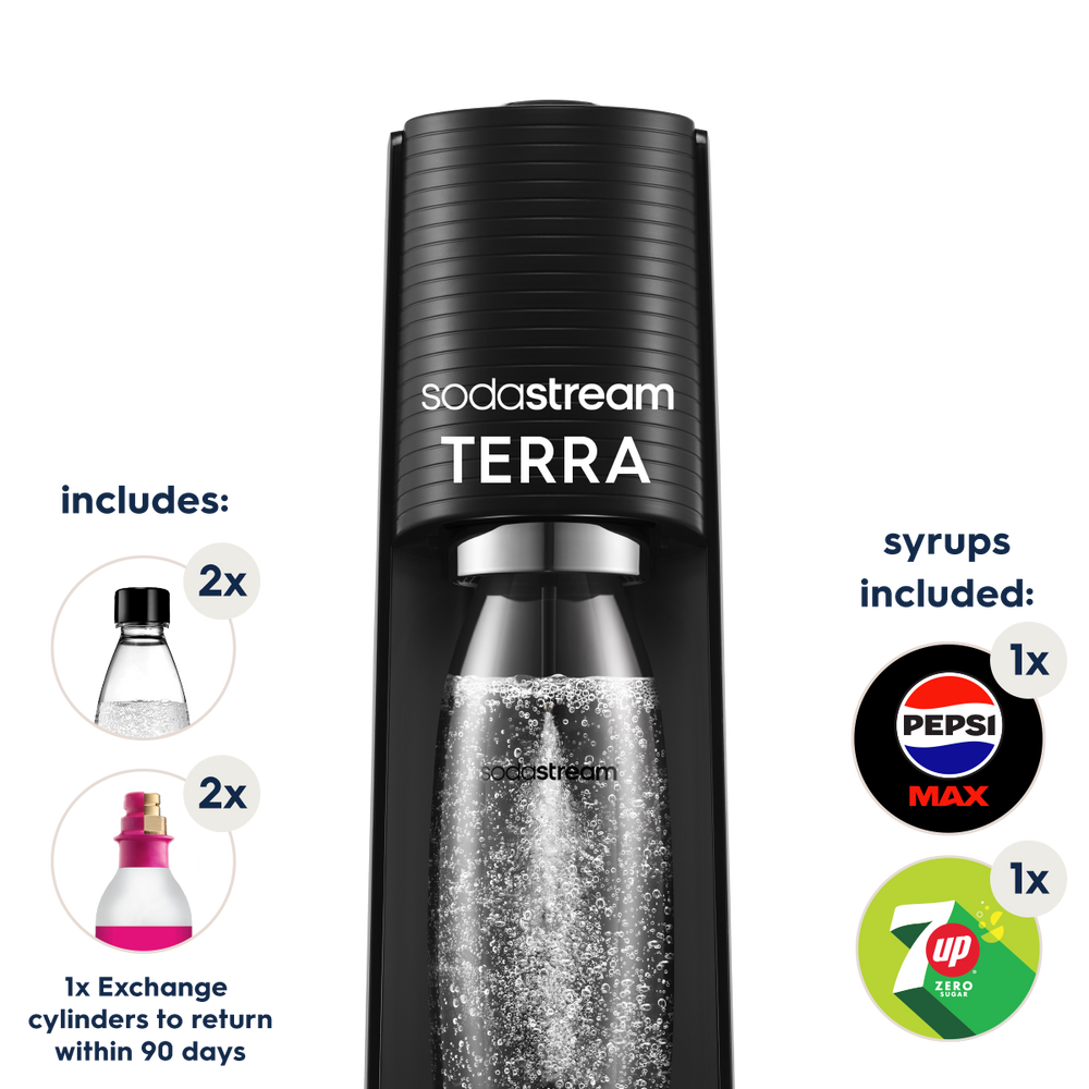 sodastream Terra black plus bundle