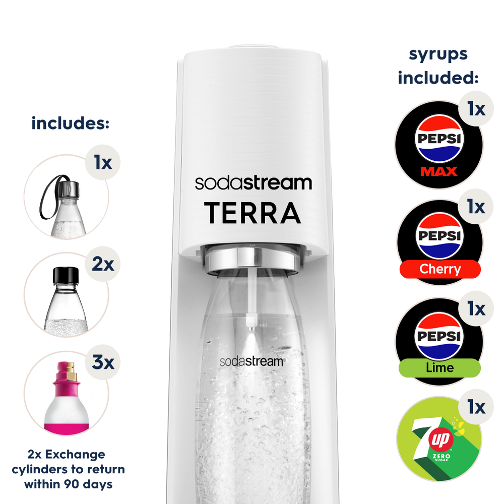 sodastream Terra white ultimate bundle