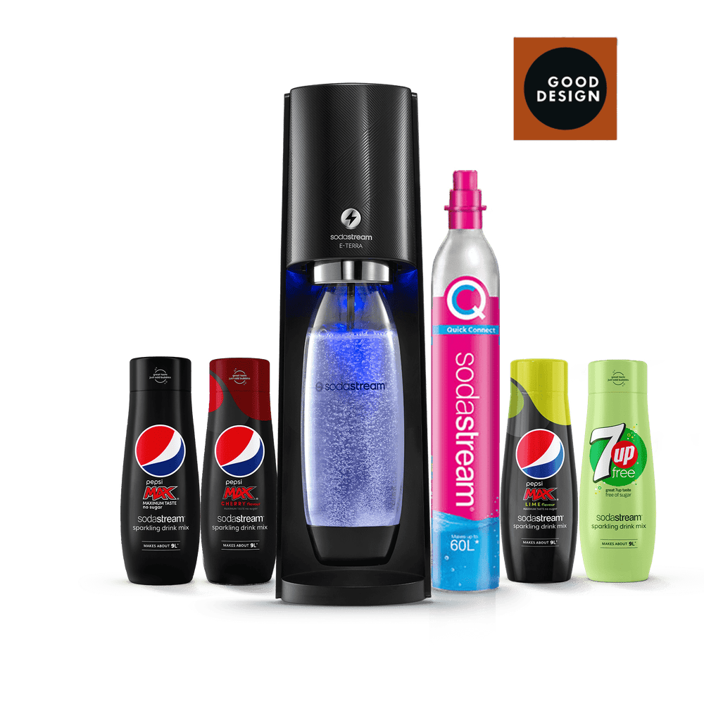 sodastream black e-terra pepsi bundle