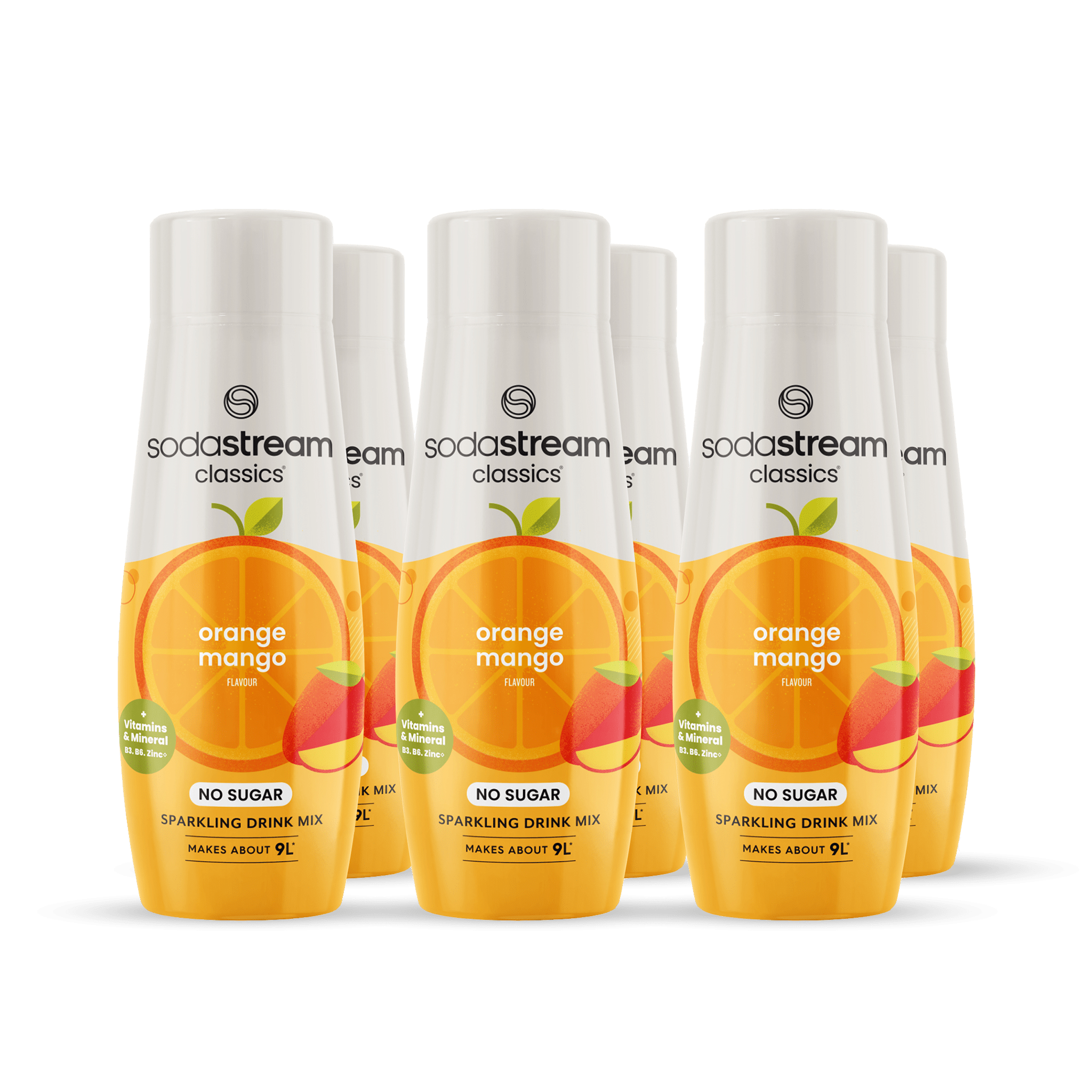 SodaStream Classics Orange & Mango Zero Sugar with added vitamins 6 Pack sodastream